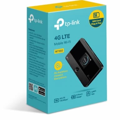 TP-Link M7350 4G-LTE Mobile Wi-Fi 150Mbps DL 50Mbps UL 4G SIM Card +