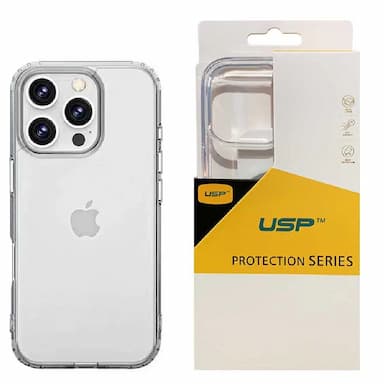 USP Apple iPhone 16 Pro Max (6.9') Clear Rock Shockproof Case