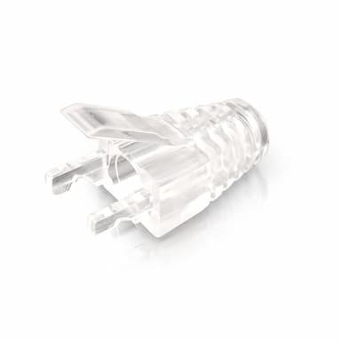 RJ45 Cat5E Clear Strain Relief Boot: Bag of 10