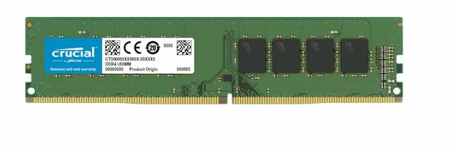 Crucial 8GB (1x8GB) DDR4 UDIMM 3200MHz CL22 Dual Ranked x8 Single Stick