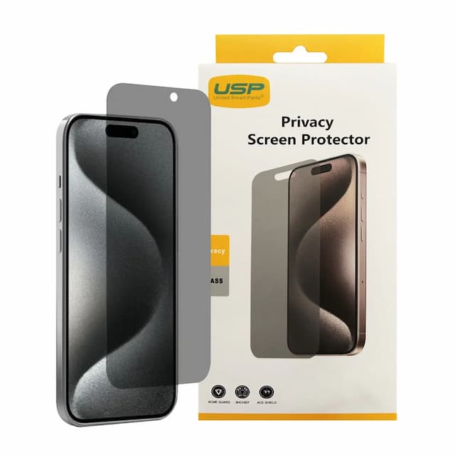 USP Apple iPhone 16 / iPhone 15 Pro / iPhone 15 (6.1') Privacy Screen