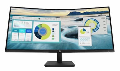 HP P34hc G4 34' WQHD 4K CURVED 21:9 3440x1440 Height Adjust Tilt USB-C