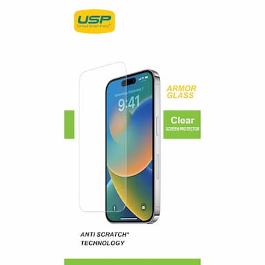 USP Apple iPhone 16 / iPhone 15 Pro / iPhone 15 (6.1') Armor Glass
