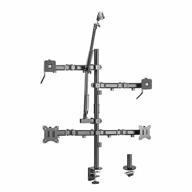 Brateck Dual-Monitor All-in-One Studio Setup Desktop Mount Fit17'-32'