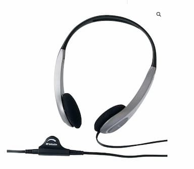 Verbatim Multimedia Headset with Volume Control Headphone