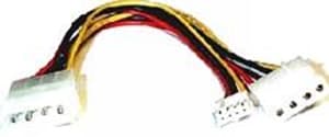 8ware Power Splitter to Hard & FDD + Floppy drv 1x Molex (Female) to 2x