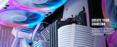 Antec Fusion 5x 120mm ARGB PWM HB white Fans + ARGB Controller