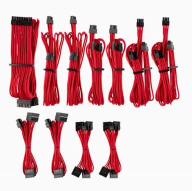 For Corsair PSU — Red