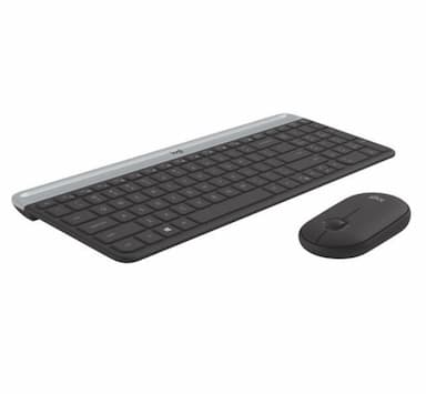 Logitech MK470 Slim Wireless Keyboard Mouse Combo Nano Receiver 1 Yr
