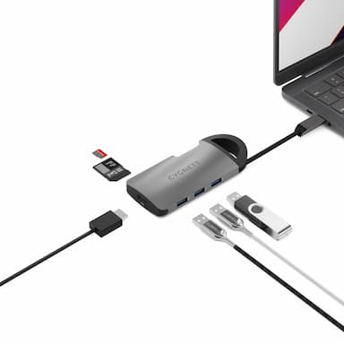 Cygnett Unite 7-in-1 USB-C Multiport Hub Adapter Dock