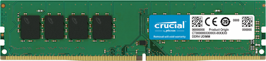 Crucial 32GB (1x32GB) DDR4 UDIMM 3200MHz CL22 1.2V Dual Ranked Desktop