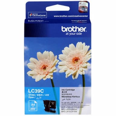 Brother LC-39C Cyan Ink Cartridge