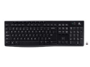 Logitech K270 2.4 GHz Wireless Full Size Keyboard 128-bit AES