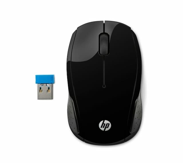 HP 200 Wireless Mouse Radio Frequency USB Optical 3 Button 1000 dpi