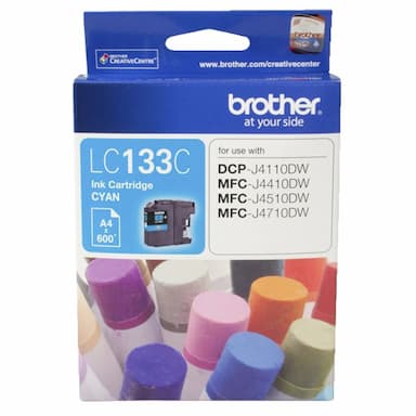 Brother LC-133C Cyan Ink-600p
