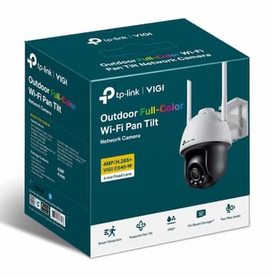 TP-Link VIGI 4MP C540-W(4mm) Outdoor Full-Colour Wi-Fi Pan Tilt Network