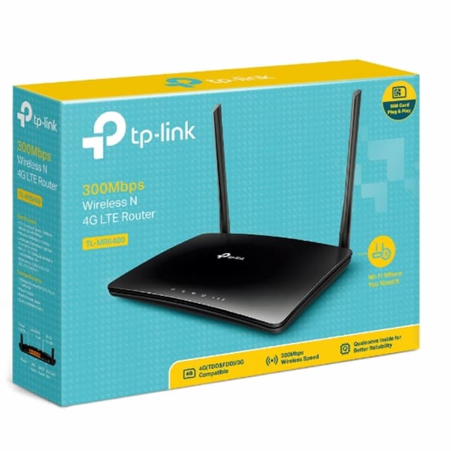 TP-Link TL-MR6400 N300 Wireless N 3G/4G-LTE Router 2.4GHz (300Mbps)