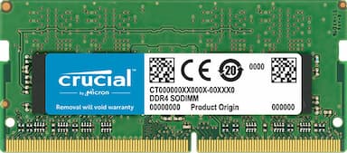 Crucial 8GB (1x8GB) DDR4 SODIMM 3200MHz CL22 1.2V Single Ranked