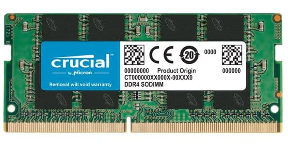 Crucial 16GB (1x16GB) DDR4 SODIMM 3200MHz CL22 1.2V Notebook Laptop