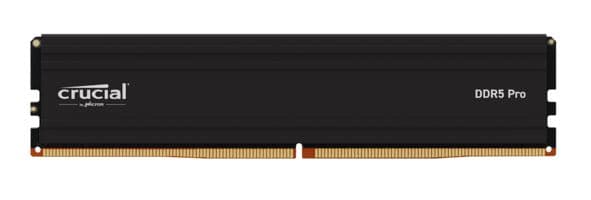 Crucial Pro 16GB (1x16GB) DDR5 UDIMM 6000MHz CL48 Black Heat Spreader