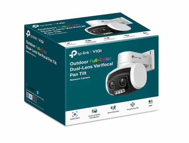TP-Link VIGI 4MP C540V Outdoor Full-Color Dual-Lens Varifocal Pan Tilt